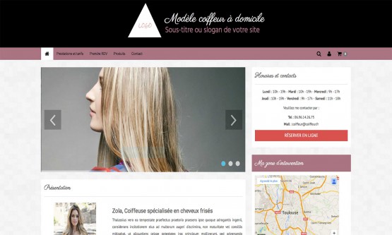 Créer un site internet de coiffeur à domicile